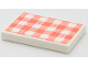 Part No: 26603pb411  Name: Tile 2 x 3 with Coral Checkered Gingham Pattern (Sticker) - Set 41442