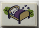 Part No: 26603pb501  Name: Tile 2 x 3 with Cat Sleeping in Treehouse Bed and 'ZZZ' Pattern (Sticker) - Set 41679