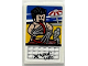 Part No: 26603pb573  Name: Tile 2 x 3 with Calendar Page, 'Alkali Lake' and Photo of Wolverine Minifigure at the Beach Pattern (Sticker) - Set 76294