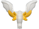 Part No: 2689pb01  Name: Minifigure Elephant Ears and Trunk with Yellow Tusks Pattern