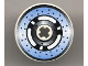 Part No: 2723pb022  Name: Technic, Disk 3 x 3 with Disk Brake 3 Spokes, Black Dots on Blue Pattern (Sticker) - Set 8219