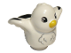 Part No: 27370pb04  Name: Duplo Bird with Black Wing Tips, Yellow Beak Pattern (Seagull)