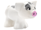 Part No: 28318pb05  Name: Pig, Baby Piglet, Friends Style with Dark Bluish Gray Eyebrows, Small Black Eyes, Bright Pink Nose, and Dark Bluish Gray Rough Spots Pattern (Disney Pua)