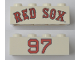 Part No: 3001pb144  Name: Brick 2 x 4 with 'RED SOX' and '97' Pattern