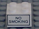 Part No: 3003pb019  Name: Brick 2 x 2 with 'NO SMOKING' Pattern on Both Sides (Stickers) - Set 6375-2