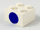 Part No: 3003px9  Name: Brick 2 x 2 with Dot Blue on One Side Pattern