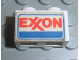 Part No: 3004pb071  Name: Brick 1 x 2 with Exxon Logo Pattern on Both Sides (Stickers) - Set 6375-2