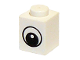 Part No: 3005pb011  Name: Brick 1 x 1 with Eye Simple with Black and White Pattern, Circle in Pupil