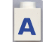 Part No: 3005ptAb  Name: Brick 1 x 1 with Blue Capital Letter A Pattern (Bold Font)