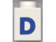 Part No: 3005ptDb  Name: Brick 1 x 1 with Blue Capital Letter D Pattern (Bold Font)