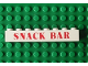 Part No: 3008pb013  Name: Brick 1 x 8 with Red 'SNACK BAR' Pattern (Undetermined Type)