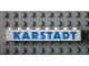 Part No: 3008pb054  Name: Brick 1 x 8 with Blue 'KARSTADT' Sans-Serif Thick Pattern