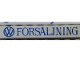 Part No: 3008pb165  Name: Brick 1 x 8 with Blue 'VW FORSALJNING' Narrow Pattern
