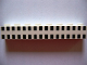 Part No: 3008px33  Name: Brick 1 x 8 with Ferry Squares Black 32 in 2 Lines Pattern