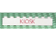 Part No: 3008px4  Name: Brick 1 x 8 with Red 'KIOSK' Thin (Letters Close) Pattern