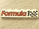 Part No: 3009pb045  Name: Brick 1 x 6 with 'Formula 1' and Checkered Flag Pattern