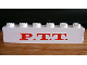 Part No: 3009pb079  Name: Brick 1 x 6 with Red 'P.T.T.' Pattern