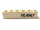 Part No: 3009pb105  Name: Brick 1 x 6 with Dark Blue 'N14967' Pattern on Both Sides (Stickers) - Set 7628