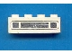 Part No: 3010pb035s  Name: Brick 1 x 4 with Car Grille Chrome Pattern (Surface Print)