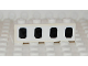Part No: 3010pb050  Name: Brick 1 x 4 with 4 Black Airplane Windows Pattern (Sticker) - Set 2532