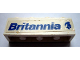 Part No: 3010pb055R  Name: Brick 1 x 4 with Blue 'Britannia' and Logo Pattern Model Right Side (Sticker) - Set 1599