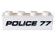 Part No: 3010pb277  Name: Brick 1 x 4 with Black 'POLICE 77' Pattern (Sticker) - Set 76059