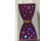 Part No: 30145pb031  Name: Brick 2 x 2 x 3 with Magenta Curtain, Yellow Rope and Iridescent Mirrored Stars Pattern (Sticker) - Set 41688