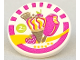 Part No: 30261pb023  Name: Road Sign 2 x 2 Round with Clip with Ice Cream Pattern