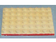 Part No: 3036oldpb01  Name: Plate 6 x 8 with Waffle Bottom with Red Line on 1 Long Edge Pattern