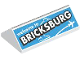 Part No: 3041pb005  Name: Slope 45 2 x 4 Double with Airplane, Cloud and 'welcome to BRICKSBURG' with Black Outline on Dark Azure Background Pattern