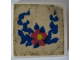 Part No: 3068apb13  Name: Tile 2 x 2 without Groove with Flower and Blue Leaves Pattern (Sticker) - Set 270-2