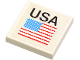 Part No: 3068pb0064  Name: Tile 2 x 2 with 'USA' and US Flag Pattern (Sticker) - Set 1682