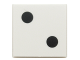 Part No: 3068pb0192  Name: Tile 2 x 2 with 2 Black Dots Pattern