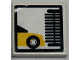 Part No: 3068pb0209  Name: Tile 2 x 2 with Car Wash Brush Pattern (Sticker) - Set 7993