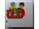 Part No: 3068pb0218  Name: Tile 2 x 2 with LEGO World Logo Right Half Pattern