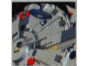 Part No: 3068pb0235  Name: Tile 2 x 2 with Star Wars Mosaic Falcon and X-wing Pattern 13 - Falcon Gun Turret