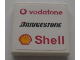 Part No: 3068pb0322  Name: Tile 2 x 2 with New Vodafone, Bridgestone and Shell Logos Pattern (Sticker) - Sets 8672 / 8673