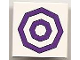 Part No: 3068pb0390  Name: Tile 2 x 2 with 2 Dark Purple Octagonal Circles Pattern