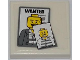 Part No: 3068pb0564  Name: Tile 2 x 2 with 'WANTED' and 2 Jail Prisoner Photos Pattern (Sticker) - Set 7498