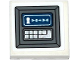 Part No: 3068pb0687  Name: Tile 2 x 2 with Keyhole and Stars on Screen and Keyboard Pattern (Sticker) - Set 75920