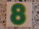Part No: 3068pb0709  Name: Tile 2 x 2 with Number 8 Green Pattern