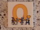 Part No: 3068pb0724  Name: Tile 2 x 2 with Letter O Yellow with Orchestra Pattern
