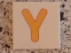 Part No: 3068pb0734  Name: Tile 2 x 2 with Letter Y Yellow Pattern
