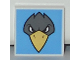 Part No: 3068pb0776  Name: Tile 2 x 2 with Bird Raven Head Pattern