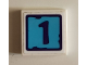 Part No: 3068pb1430  Name: Tile 2 x 2 with Dark Purple Number 1 Pattern (Sticker) - Set 41325