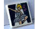 Part No: 3068pb1714  Name: Tile 2 x 2 with Ballerina in Spotlight, Dark Pink Heart and 'Bea' Pattern (Sticker) - Set 41670