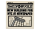 Part No: 3068pb1720  Name: Tile 2 x 2 with Newspaper 'DAILY BUGLE' and 'NEW BUILDING FOR NYC #1 NEWSPAPER' Pattern