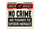 Part No: 3068pb1732  Name: Tile 2 x 2 with Newspaper 'DAILY BUGLE' and 'NO CRIME NO THANKS TO SPIDER-MENACE' Pattern
