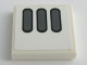 Part No: 3068pb1759  Name: Tile 2 x 2 with Black and Dark Bluish Gray Vent Pattern (Sticker) - Set 75305