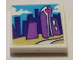 Part No: 3068pb1774  Name: Tile 2 x 2 with City Skyline with Buildings Pattern (Sticker) - Set 41336